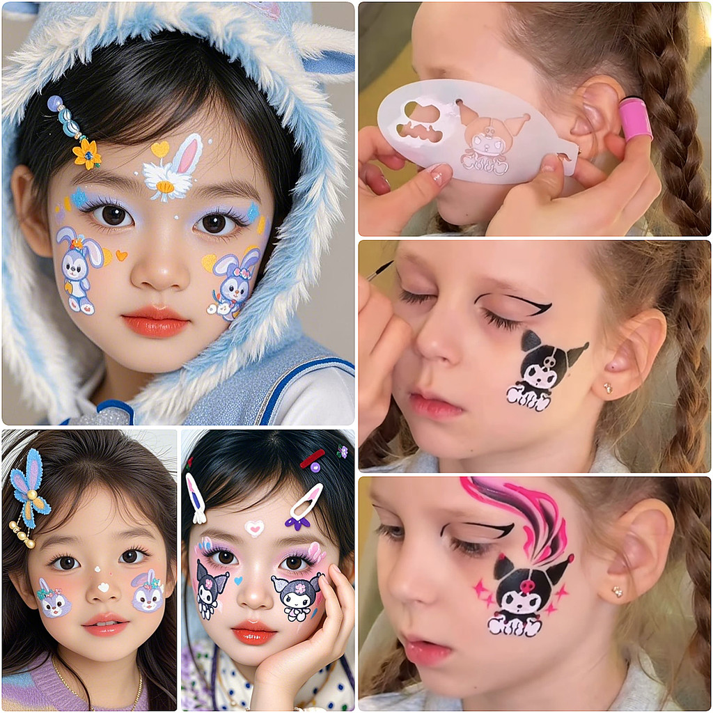 New Product#Children's LinaBell Face StellaLou Painting Stencil Kuromi ...