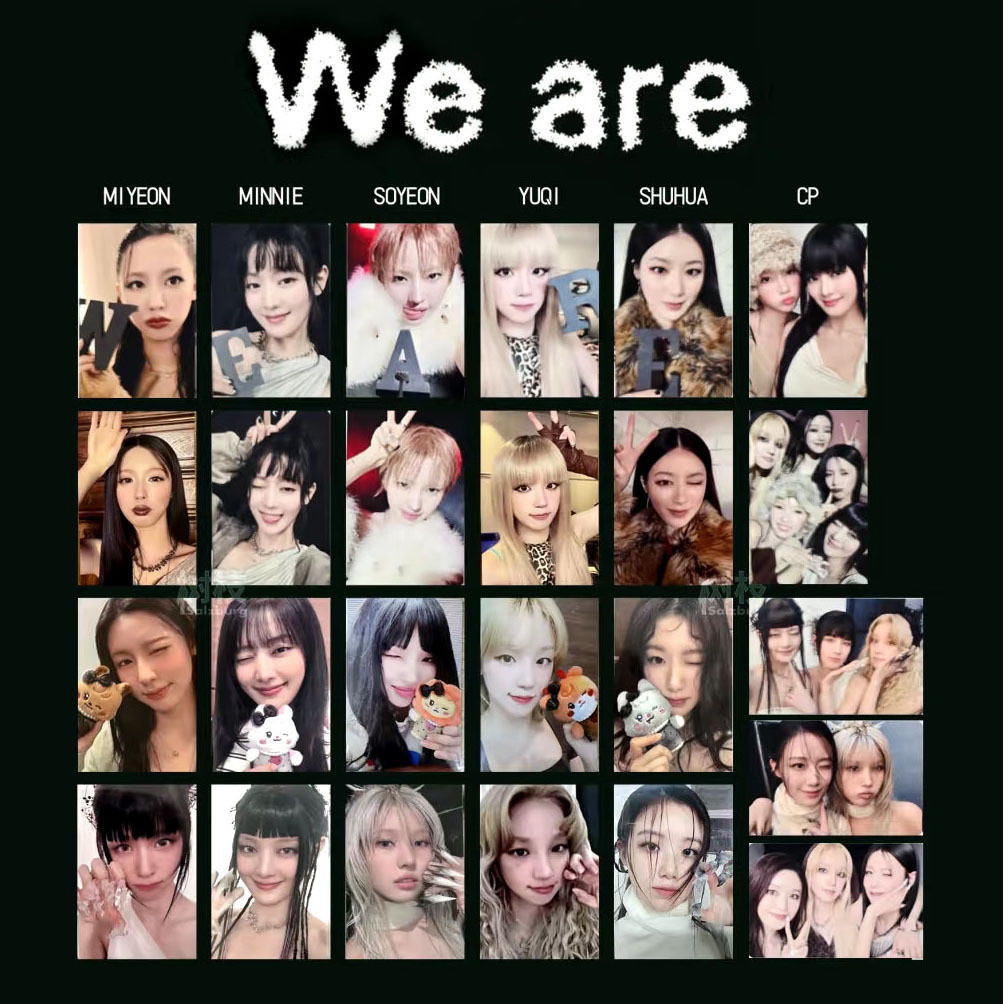 Kpop Idle Mini 8 Flash New Photo Random Card (G) I-DLE Homemade