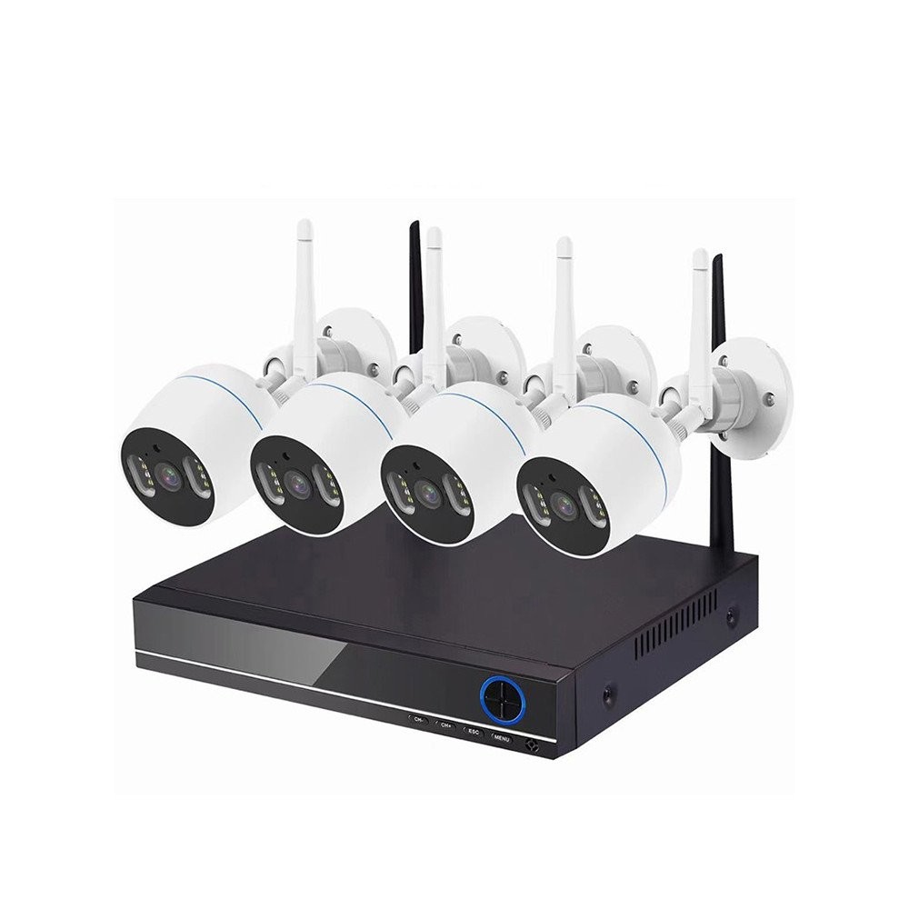CC TV Wireless Security Camera System Wifi NVR DVR Kit Xmeye | Shopee ...