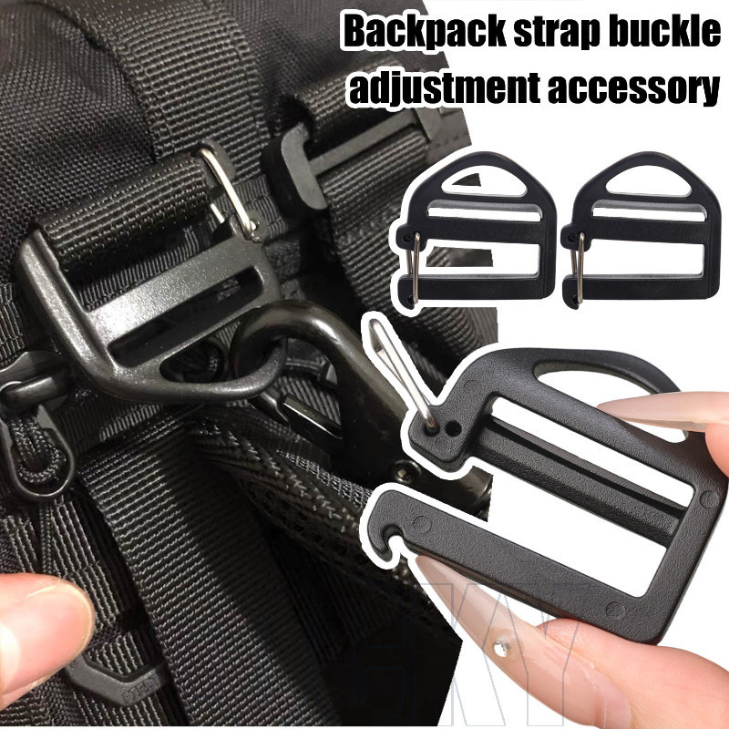 20Pcs Black Backpack Strap Adjustment Buckle - Backpack Strap ...
