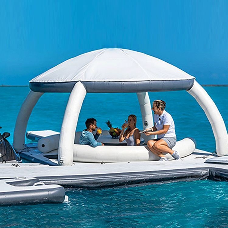 Inflatable Water Bar Table Sea Yacht Floating Rest Platform Leisure ...