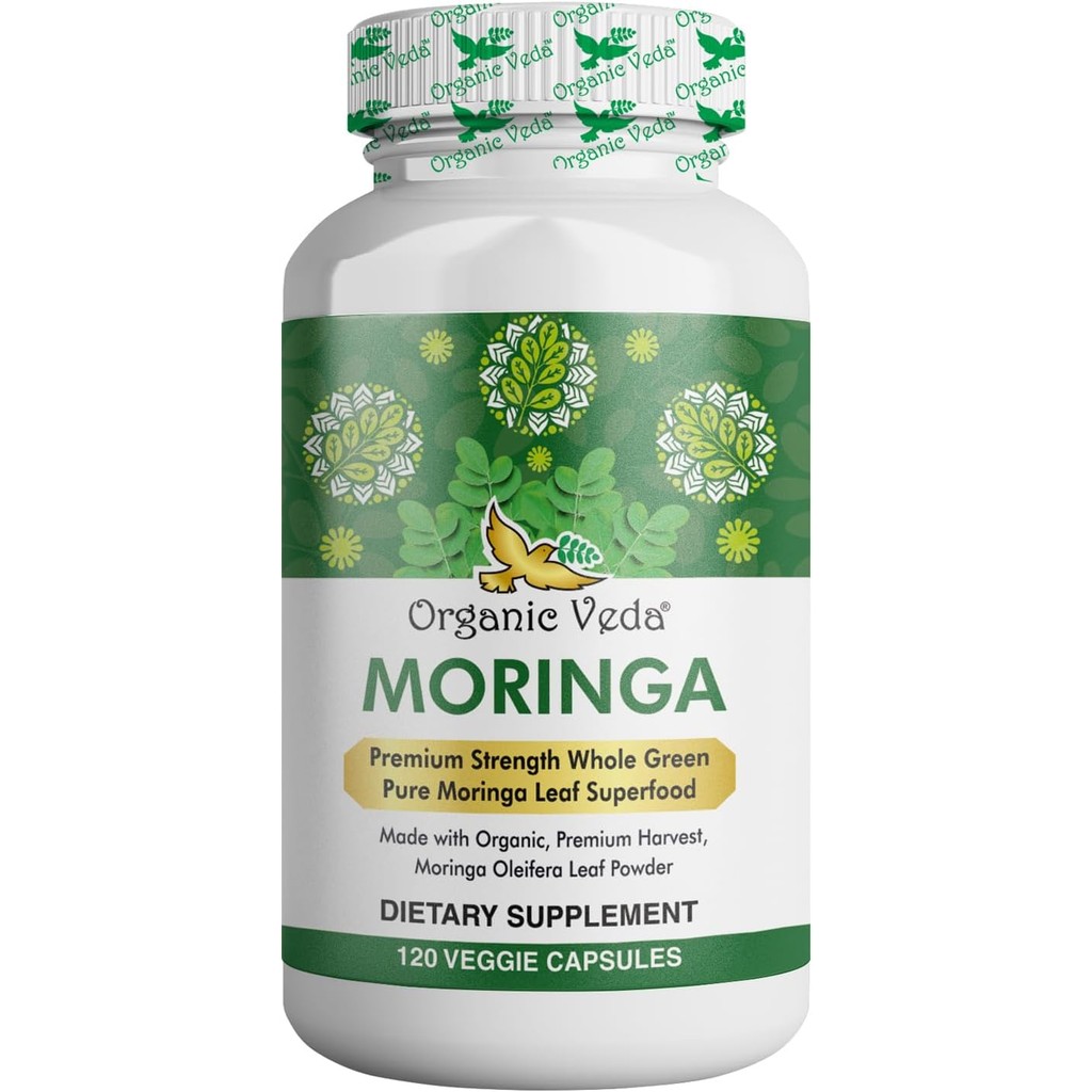 2 x Moringa Oleifera Organic Leaf Extract 10,000mg Serving 100% Pure Capsules