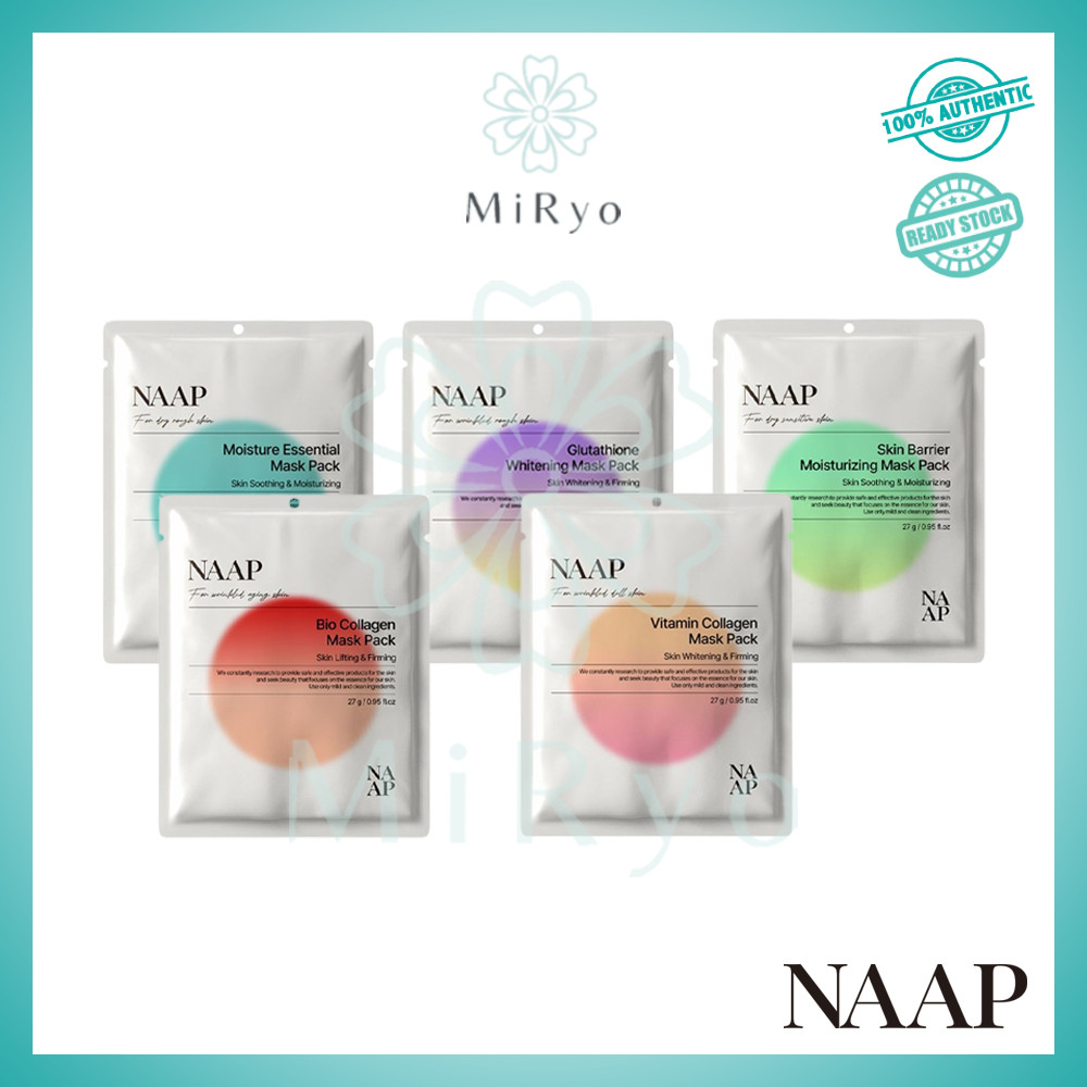 NAAP Mask Pack 5 Types - 27g (1sheet) | Shopee Singapore