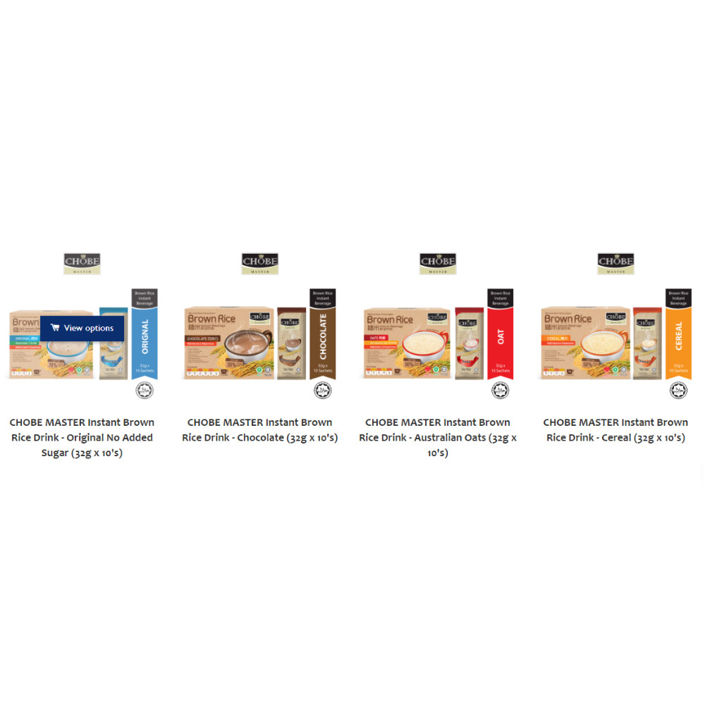 CHOBE MASTER BROWN RICE INSTANT BEVERAGE (ASSORTED FLAVOURS) 32g x 10s ...
