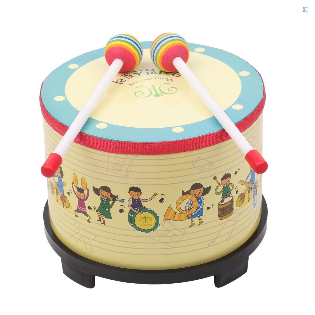 8 Inch Wooden Floor Drum Gathering Club Carnival Percussion Instrument ...