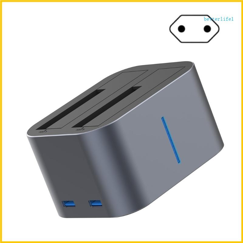 BTM Aluminum USB3 0 External Hard Disk Docking Station for 2x18TB Solid ...