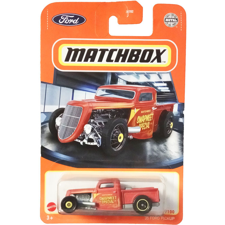 MATCHBOX MATCHBOX 35 Edition FORD Modified Muscle Racing Car Matte Red ...
