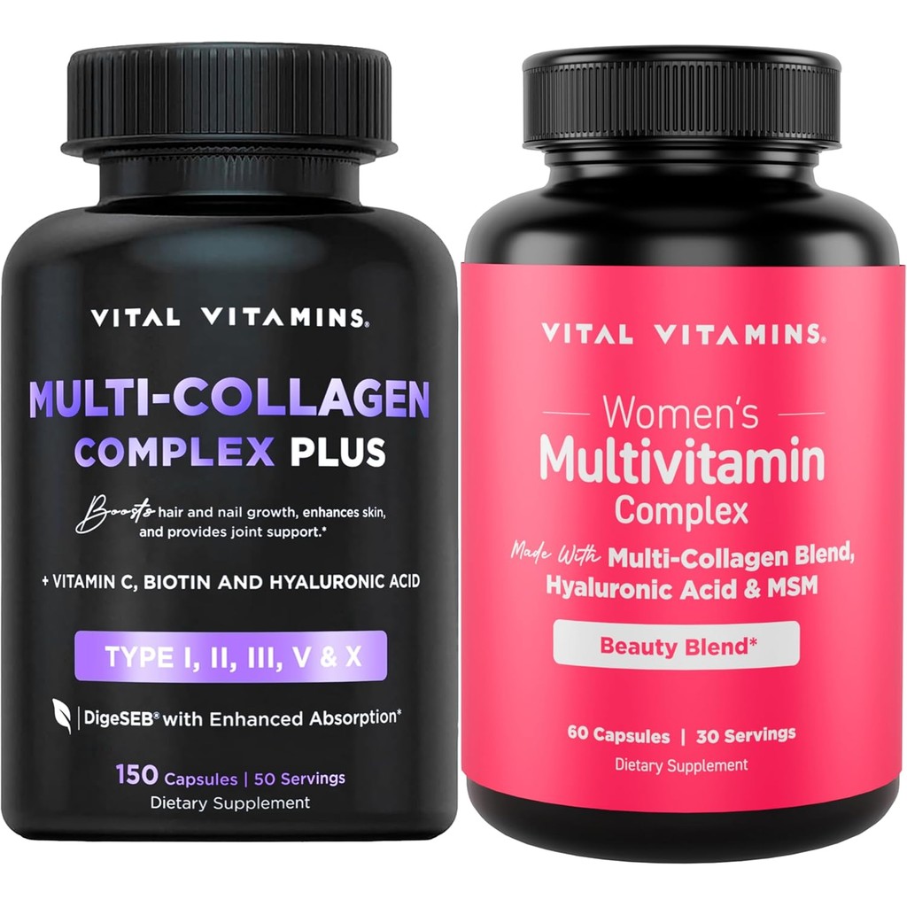 Vital Vitamins Multi Collagen Complex Plus + Women's Multivitamin ...