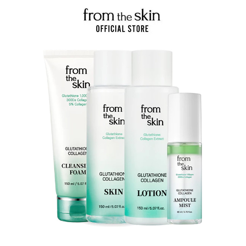 OFFICIAL STORE] from the skin GLUTATHIONE COLLAGEN | Toner+Lotion+Cleanser+Mist 