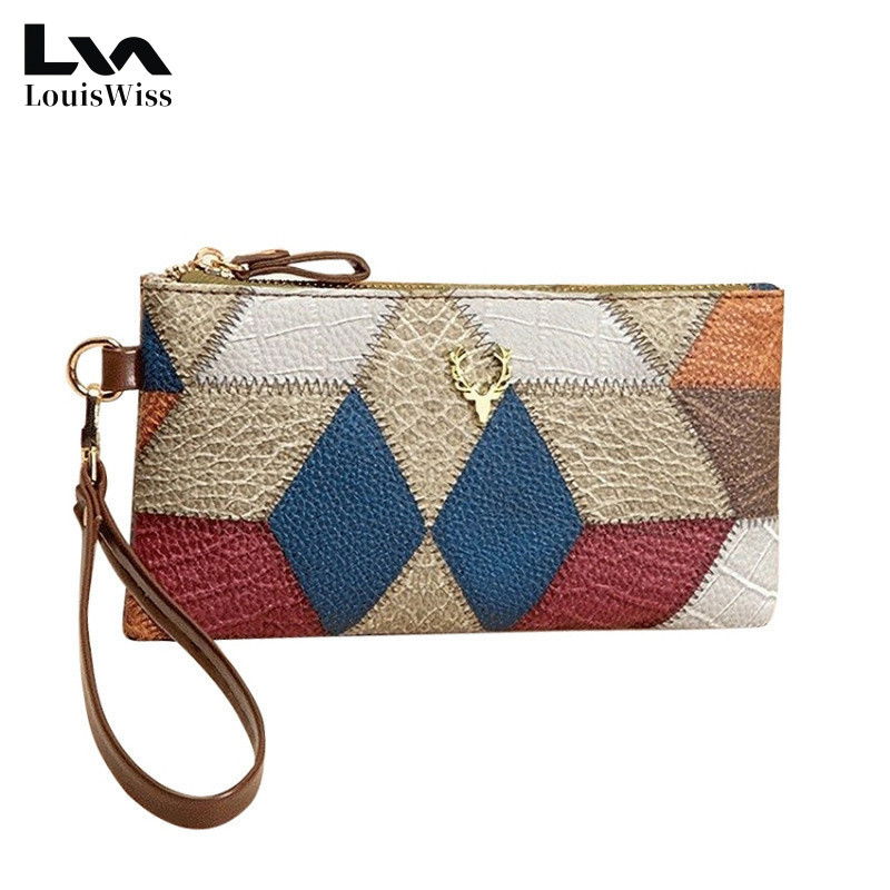Women’s PU Leather Splicing Block Mini Wallet – Simple Bifold Coin Purse With Zipper & Hasp