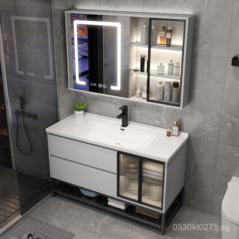 Wash Basin Bathroom Cabinet Ceramic Toilet Smart Wash Basin Integrated ...