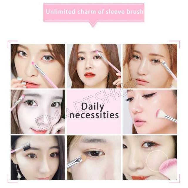 Popmaker Shop 5in1 Makeup Brush Set Pouch - Gambar 4