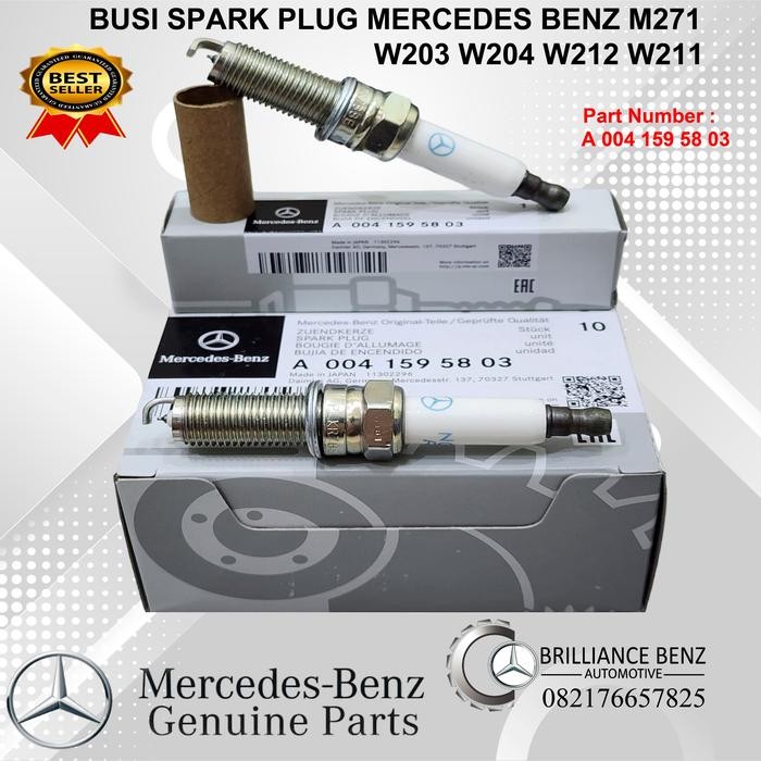 SPARK PLUG M271 W204 W212 CGI COMPRESSOR MERCEDES BENZ ORIGINAL ...