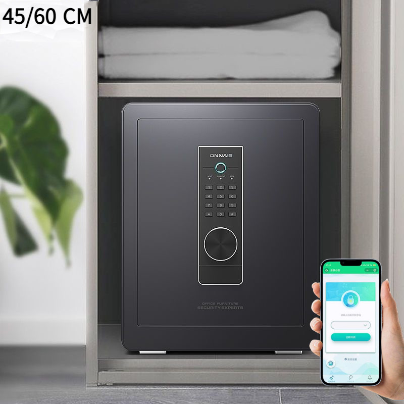 45/60cm Biometric Fingerprint Safe Box Smart Touch Screen Fireproof ...