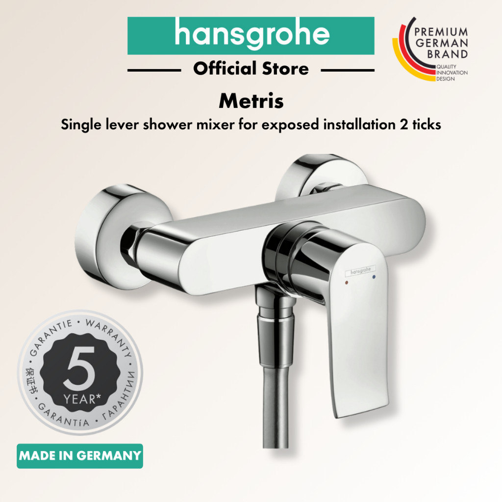 hansgrohe shower mixer Metris - single lever shower mixer tap for ...