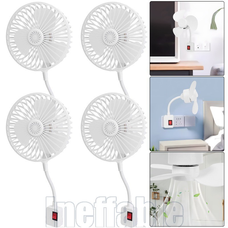 Universal Three-Plug Hose Fan - for Bedroom, Living Room - Summer ...