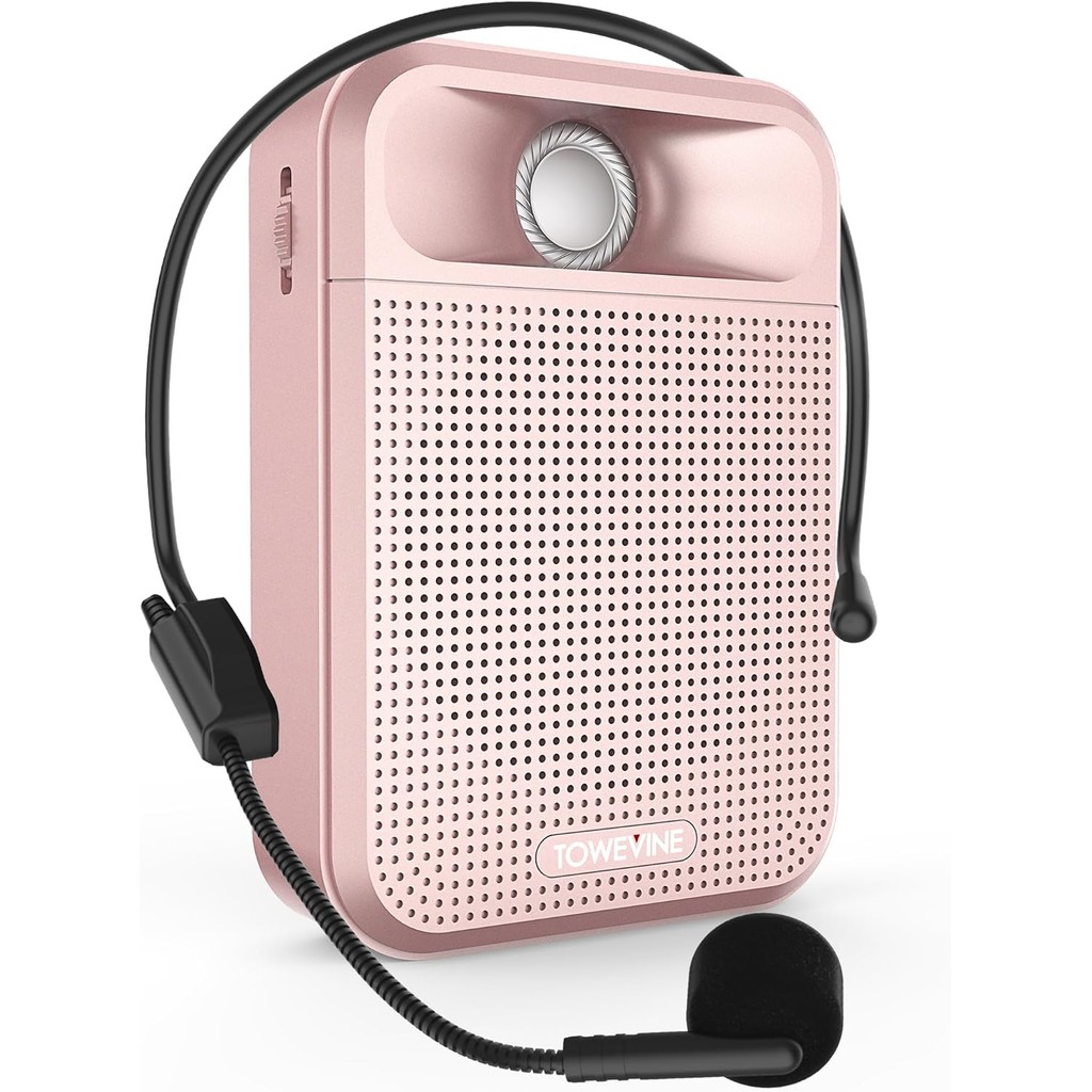 Voice Amplifier, Towevine Rechargeable Microphone for Teachers ...