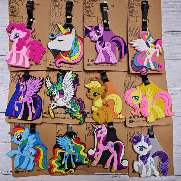 luggage tag Cartoon Cute My Little Pony Pony Luggage Tag Rainbow Horse ...