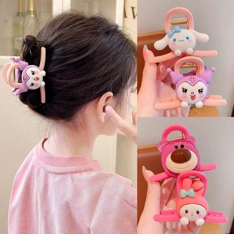 Popmaker shop Cute Korean Style Hair Clips Cartoon Character Hairpins for Women Girls H557 COD - Gambar 2