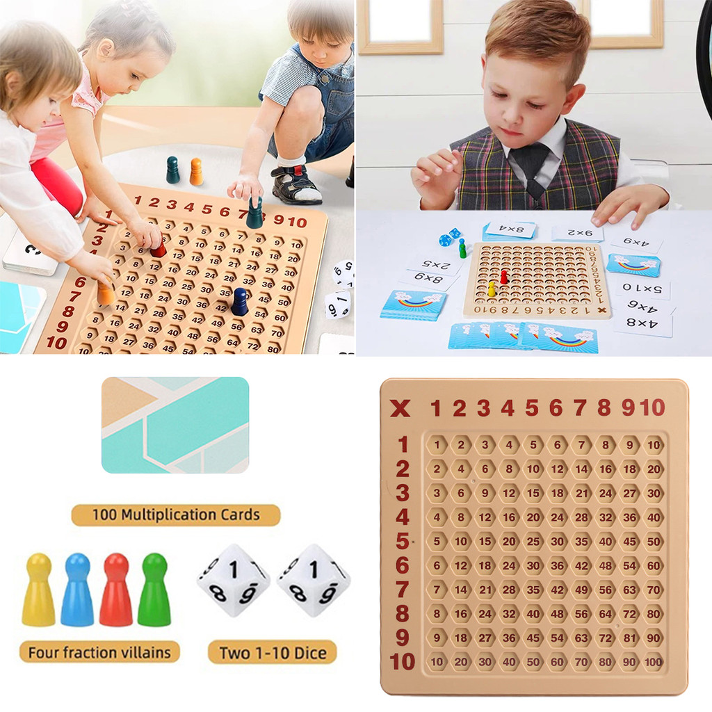 Educational Toy Multiplication Board Game Math Wooden Toys Math ...