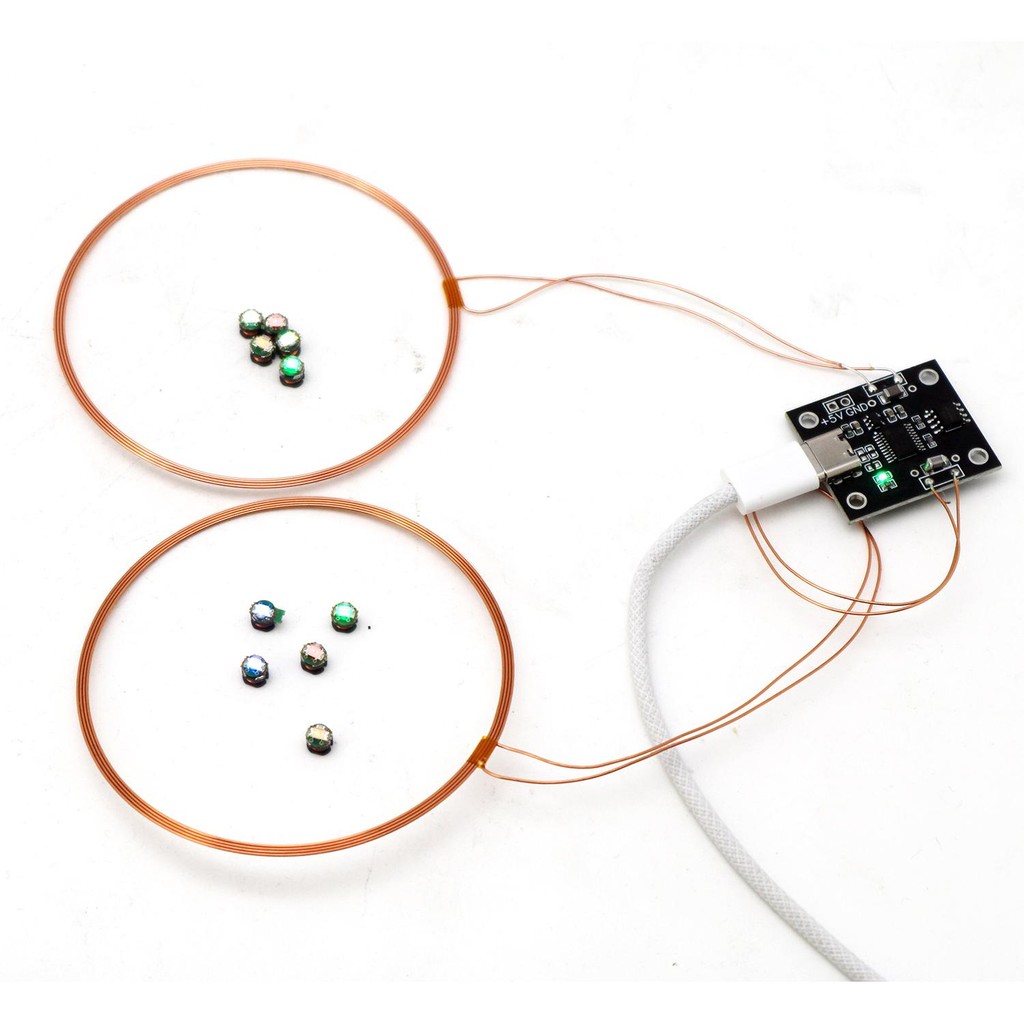 0~70mm Wireless Power Supply Transmitter Coil Wireless Receiver LED ...