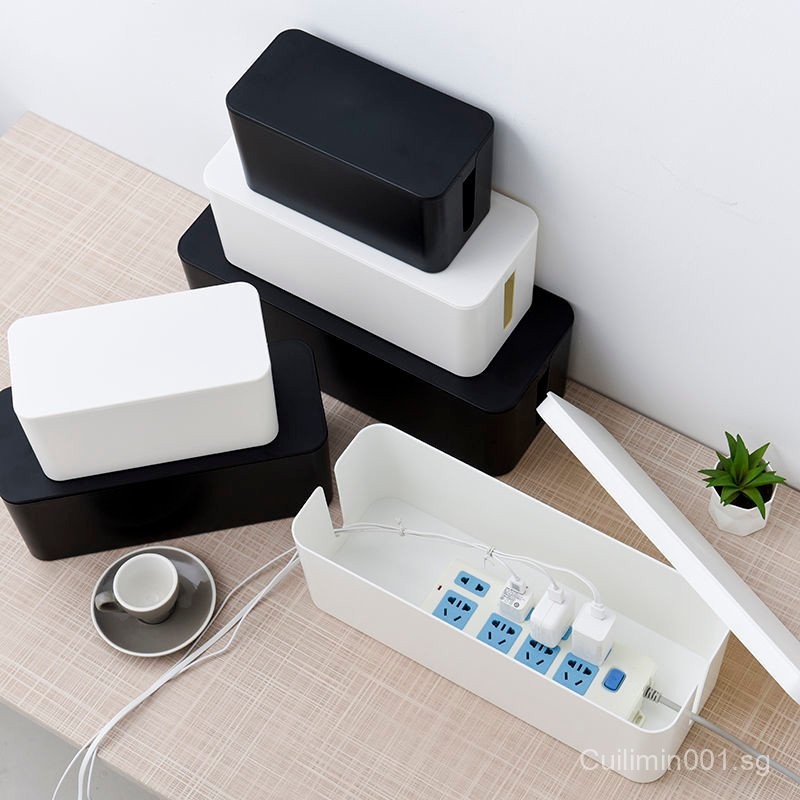 SG[5769Positive Review]Power Socket Storage Box Cable Organizer with ...