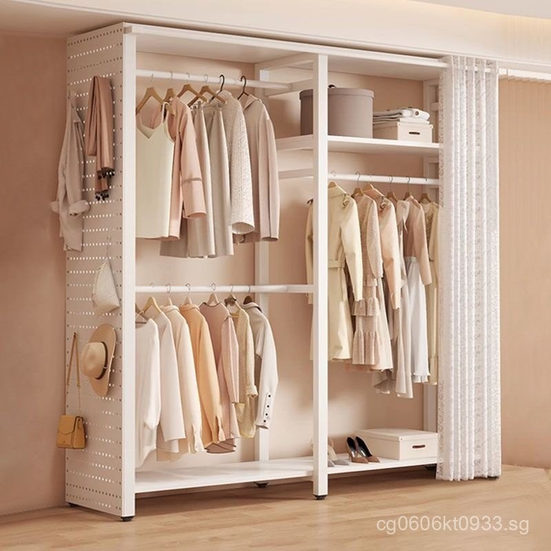 Clothes Rack Stand Home Floor Standing Open Simple Storage Rack ...