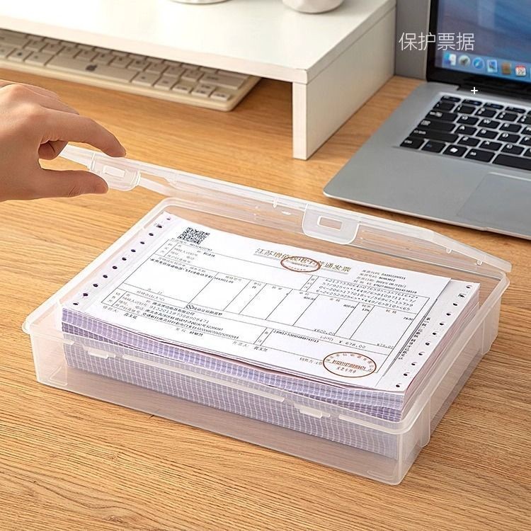 VAT invoice storage box, special border, transparent documents, tax ...
