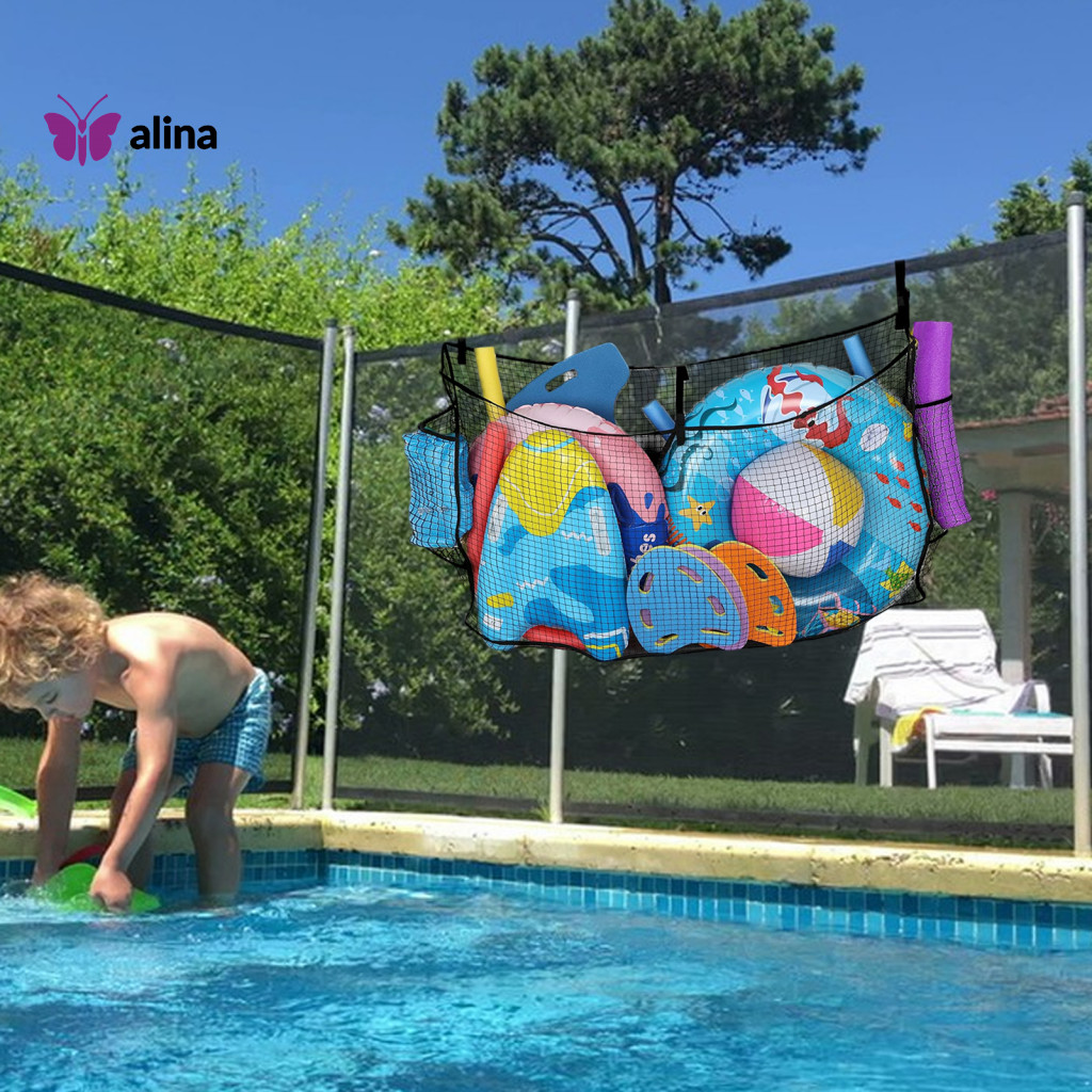 ALINA Water Toy Storage Net Pool Toy Storage Net Floating Pool Toy ...