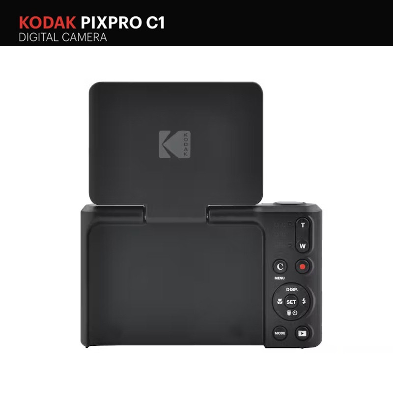Kodak PIXPRO C1 Tilting LCD Compact Digital Camera Black 13MP