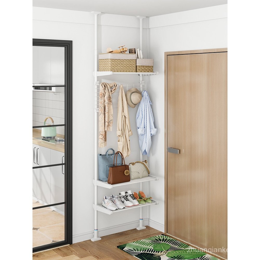 Freestanding Storage Rack for Entryway Partition, Clothes Rack, Shoe ...