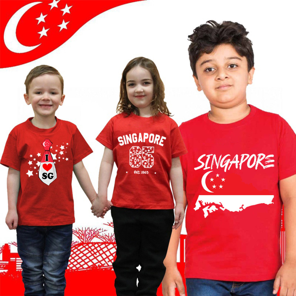 Singapore National Day Ndp 2025 Outfits I Love Singapore Red Kids ...