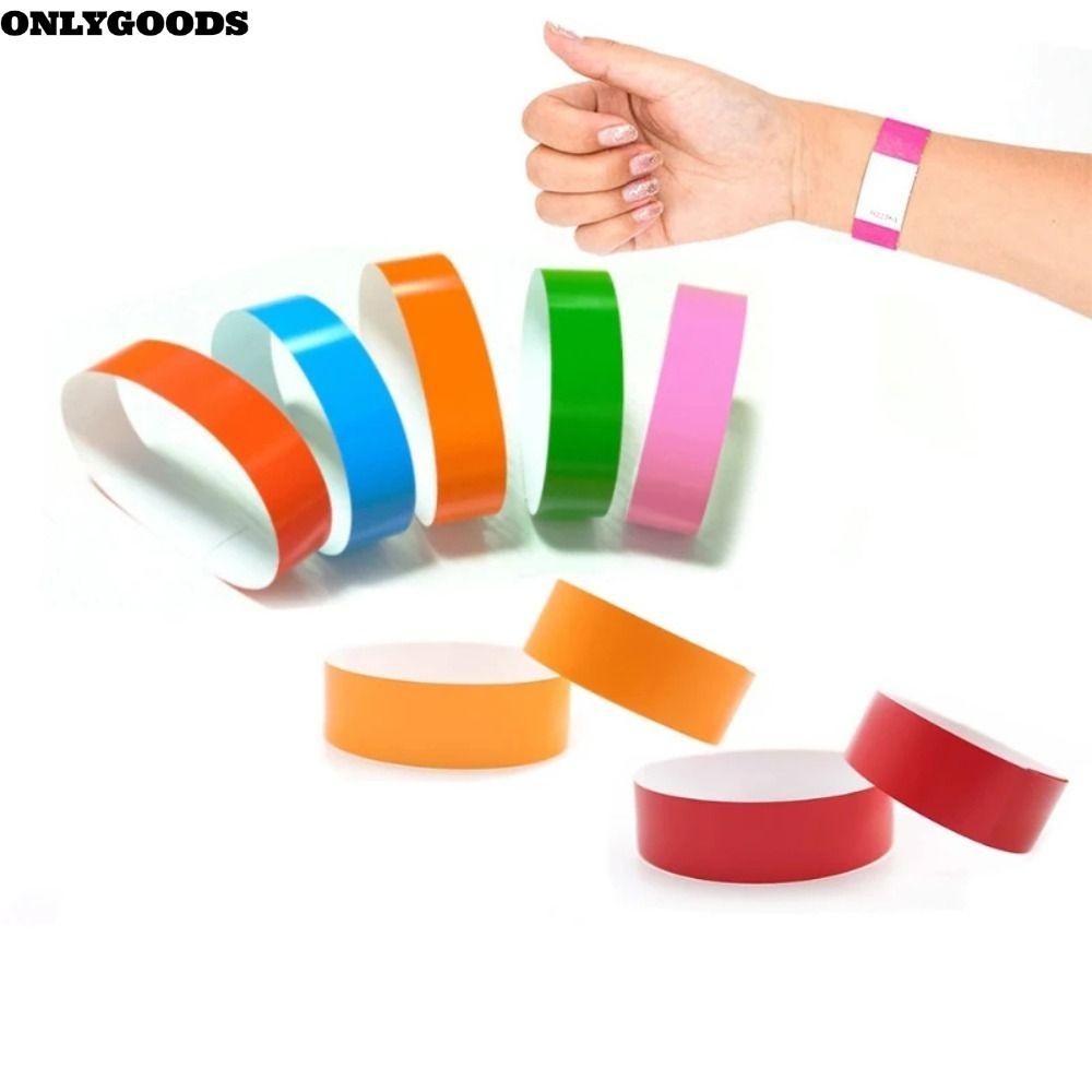 ONLYGOODS 100Pcs/set Colorful Paper Band, Paper Tamper-Proof Disposable ...