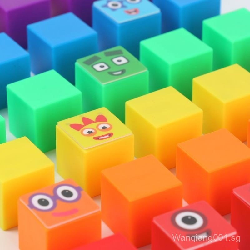 SG Number Blocks Magnetic Cubes numberblocks Cube Math Teaching Aids 3D ...
