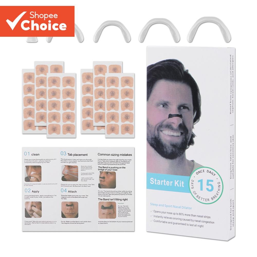Nasal Dilator Sleep Nasal Breathing Dilators Starter Kit Nose Breathe ...