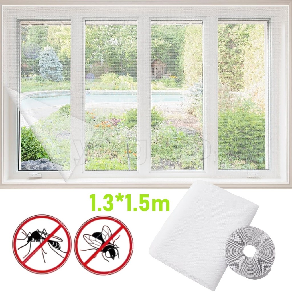 2pcs/set Anti Fly Mosquito Net DIY Self-Adhesive Fly Mosquito Window ...