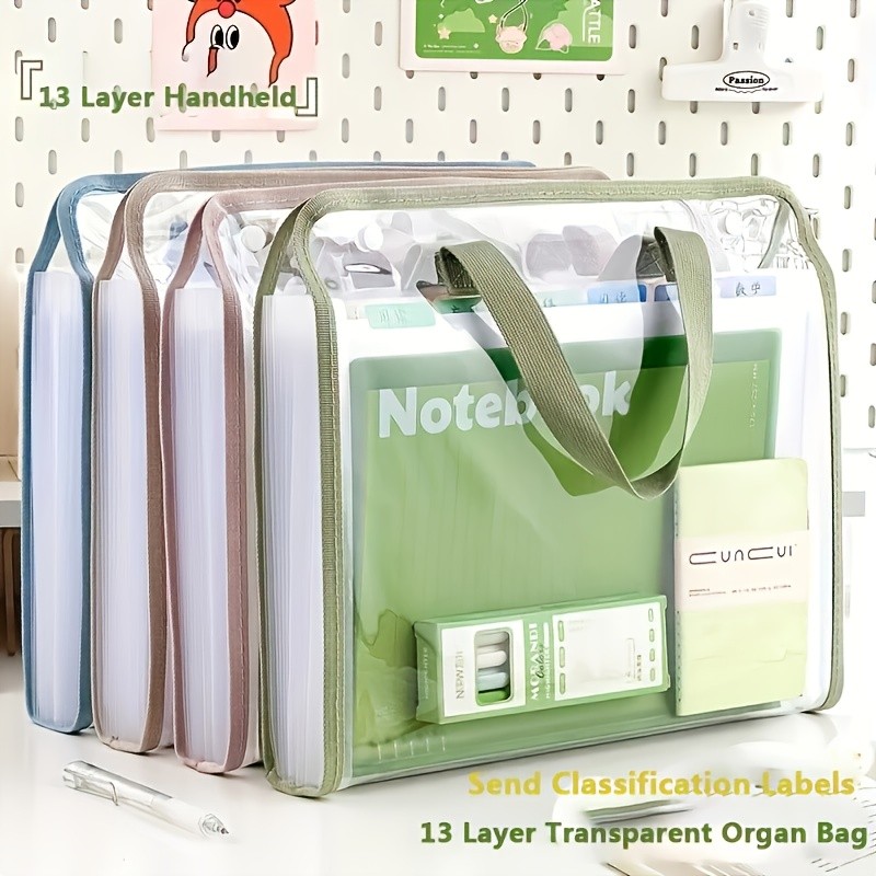 A4 File Organizer Holder - Expanding 13-Pocket, Waterproof Durable ...