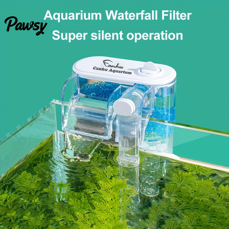Silent Aquarium Waterfall Filter，Mini Fish Tank Filter，Small Wall ...