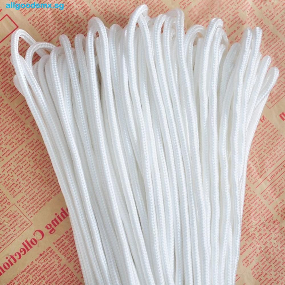 ALLGOODS Braided Rope Versatile White for Outdoor/Indoor Nylon Material ...