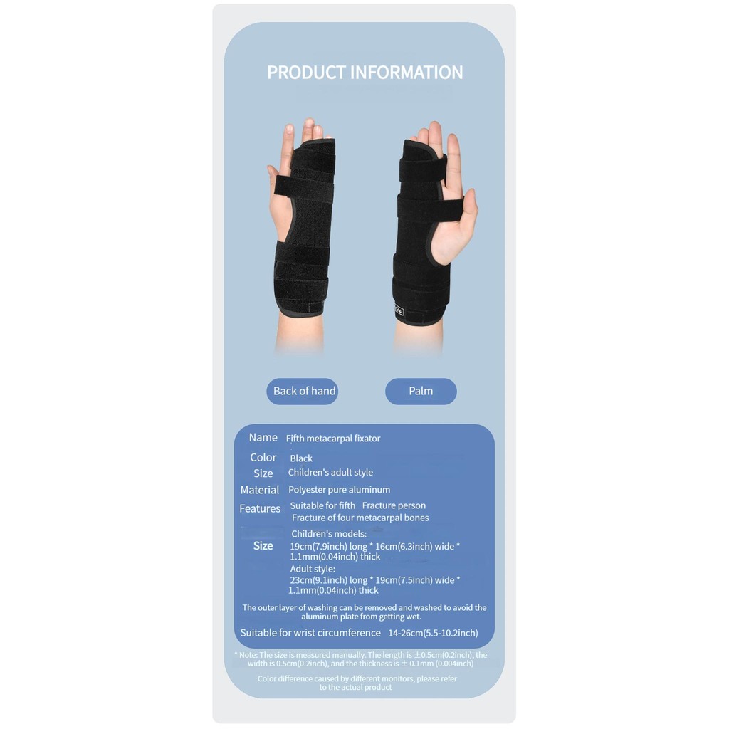 1PC Pinky Finger Splint Hand Brace for Boxer Fractures, Broken Ring ...