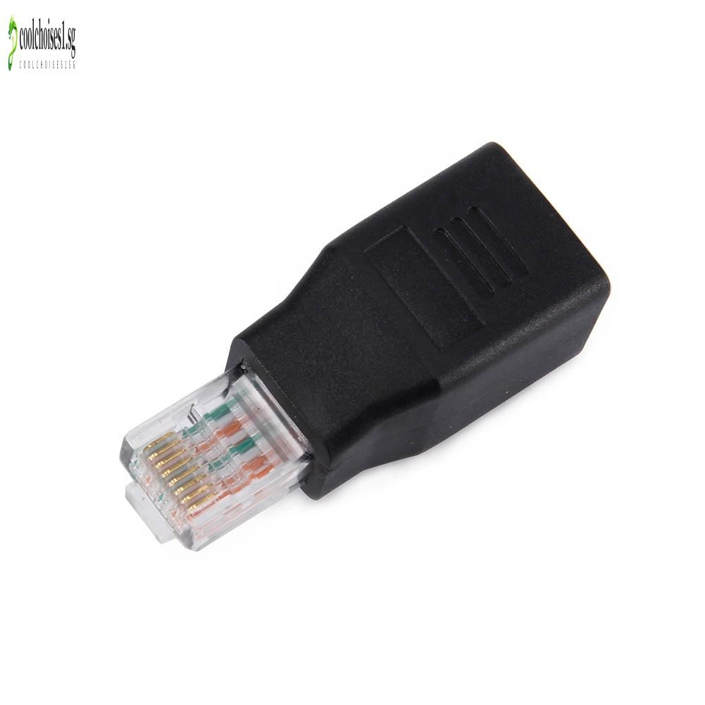 RJ45 M/F Crossover Adapter Male to Female Crossed Ethernet Cable ...