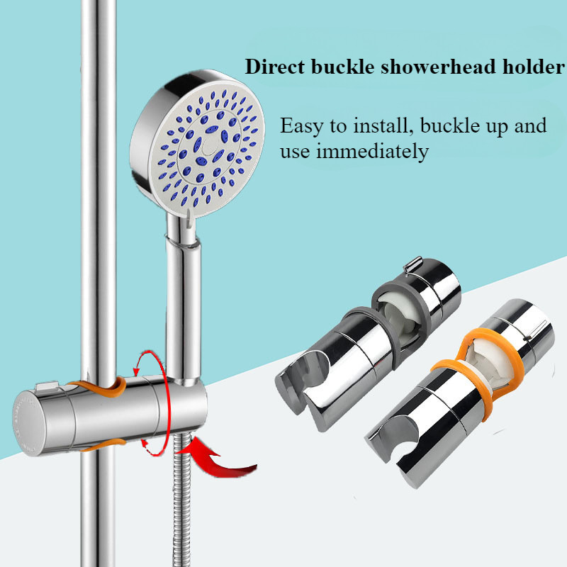 360° Adjustable Hand Shower Holder Chrome for Slide Bar 360 Degree ...