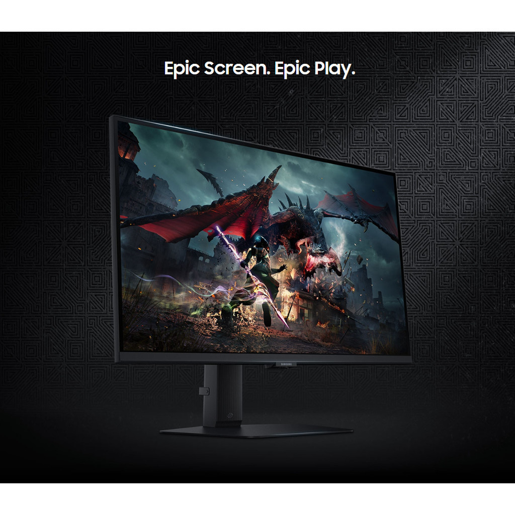 Samsung 27”, 3” Flat Height Adjustable G5 QHD Gaming Monitor(3 Years ...