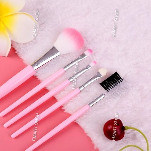 Popmaker Shop 5in1 Makeup Brush Set Pouch - Gambar 3