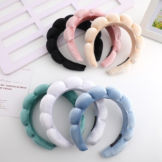 Bando Shellie Korean Fluffy Bulat Stylish Nyaman - Gambar 2