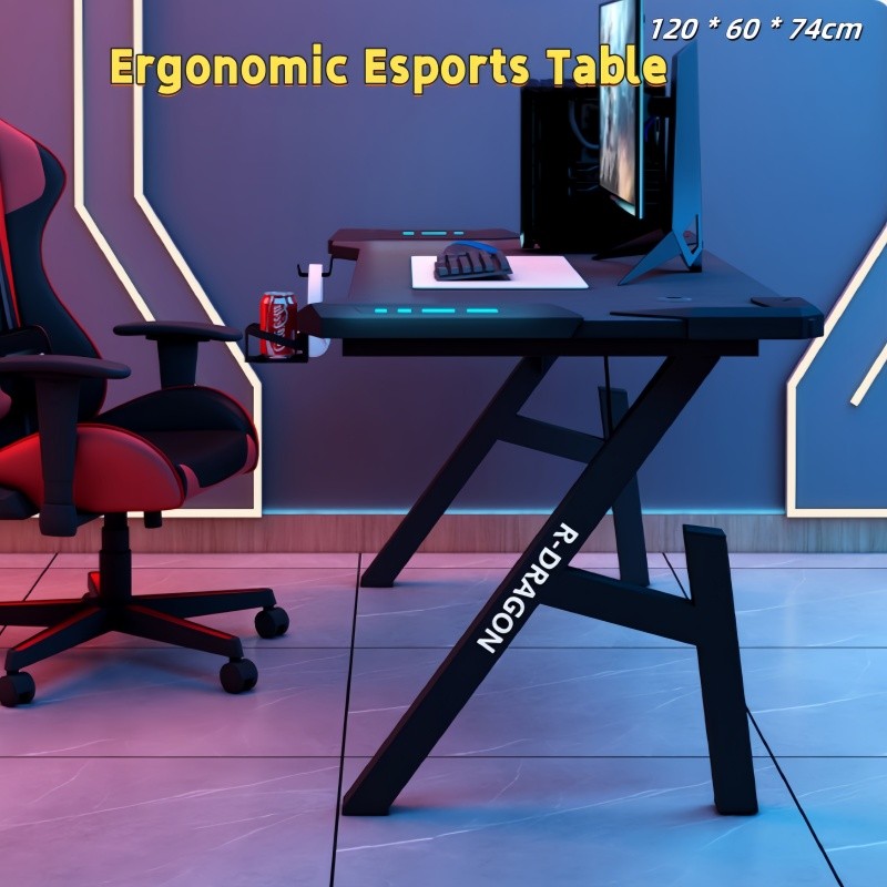 Desktop Home Gaming Desk Bedroom Esports Table Simple Table Workbench ...