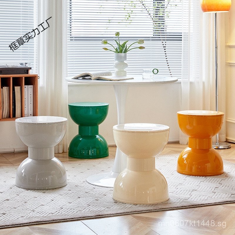 Creative Low Stool Coffee Table Stool Shoe Changing Stool Small Round ...