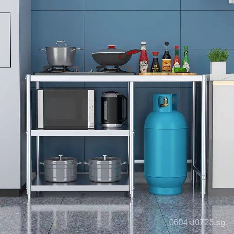 Single Layer Storage Rack Stainless Steel Shelf for Countertop ...