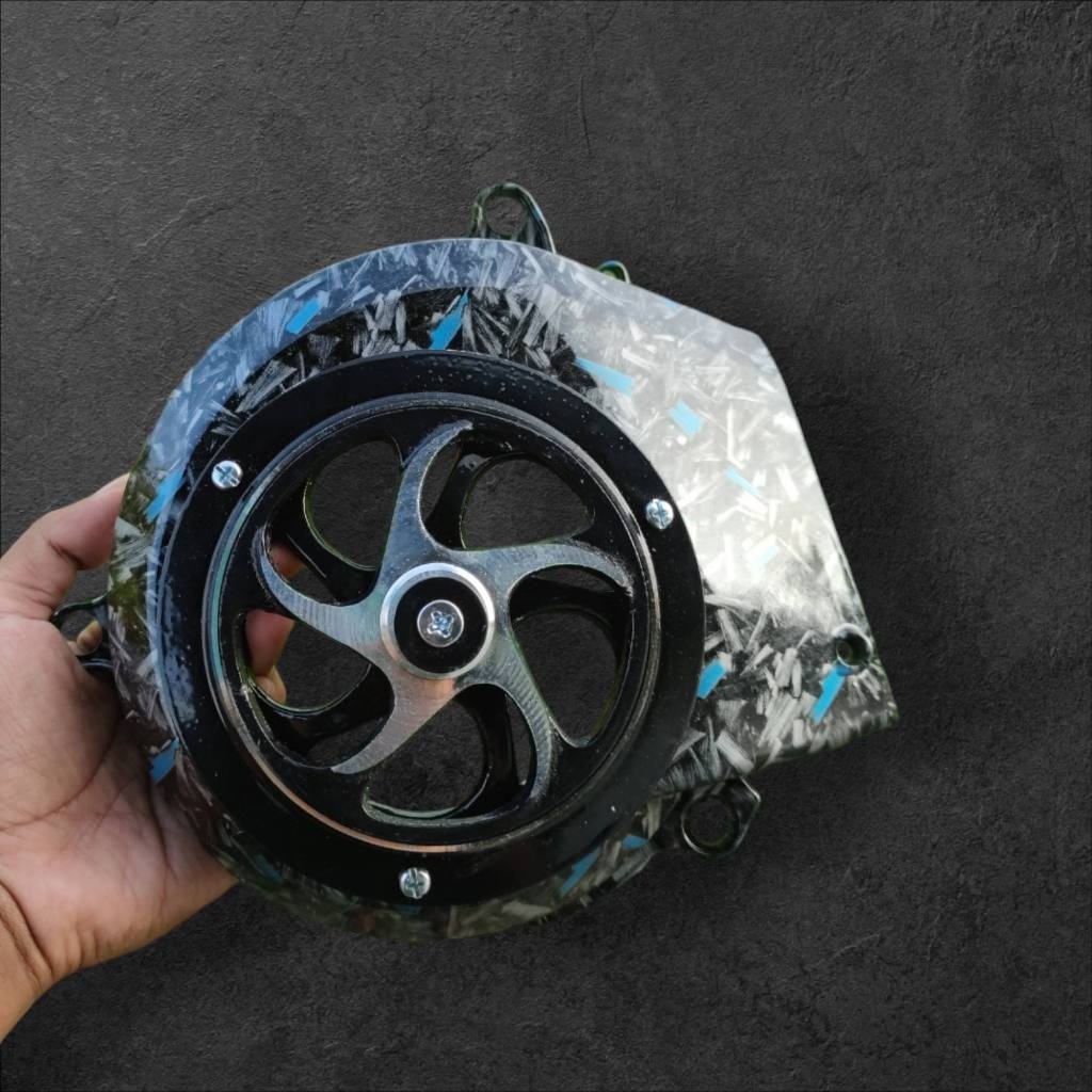 Forged biru SPINNER fan Mio sporty mio soul Fino carburetor AES ...