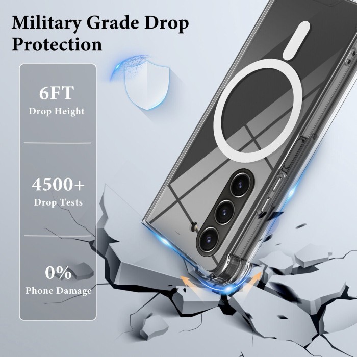 Case Samsung Galaxy Z Fold 5 Fold5 Clear Magsafe Slim Cover - Gambar 2